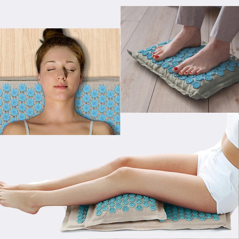 Acupressure and Acupuncture yoga mat and pillow