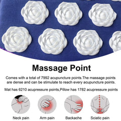 Acupressure and Acupuncture yoga mat and pillow 3