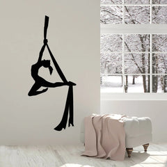 Aerial Yoga Wall Sticker Decal