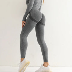 High-Waist Seamless Yoga Leggings