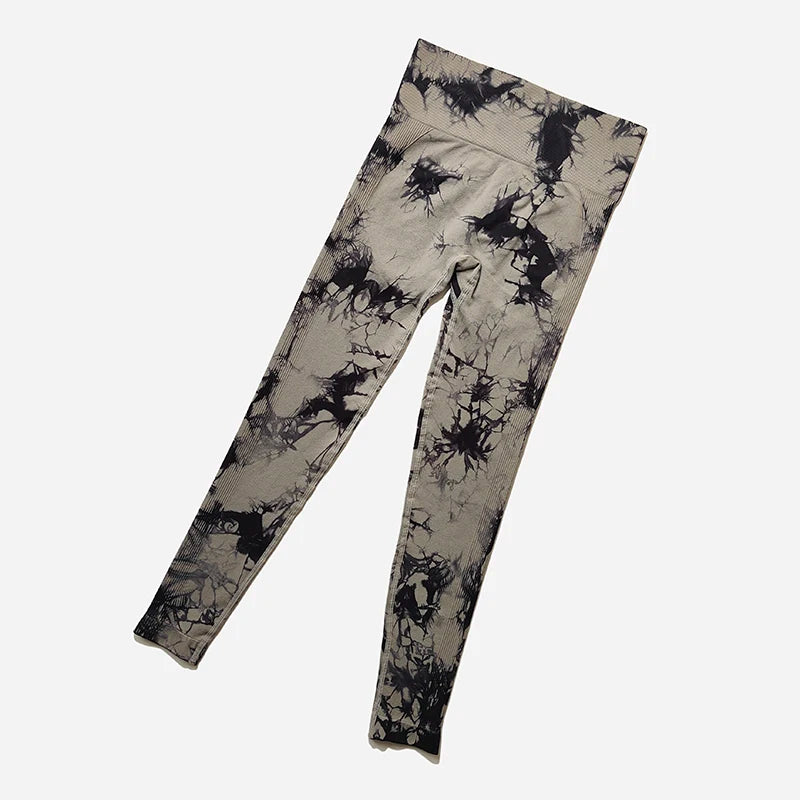 Tie-Dye High-Waist Yoga Leggings