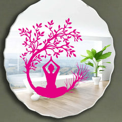 Woman Yoga Tree of Life Wall Sticker Decal Vinyl