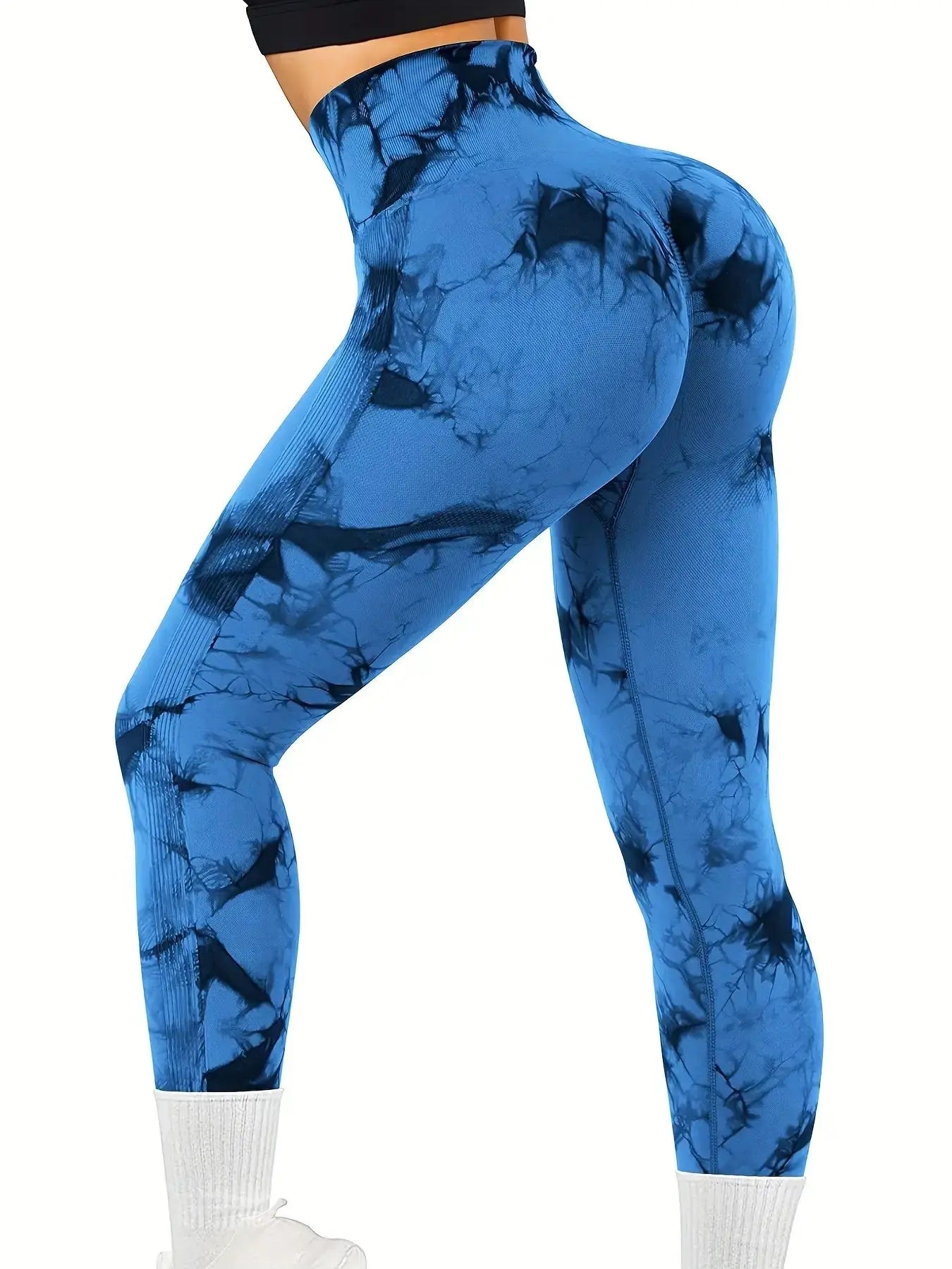 Tie-Dye High-Waist Yoga Pants