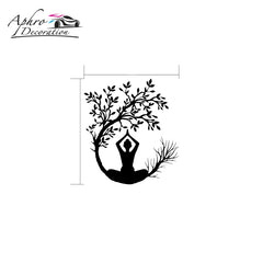 Woman Yoga Tree of Life Wall Sticker Decal Vinyl