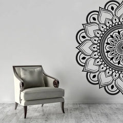 Half Mandala Wall Decal Vinyl