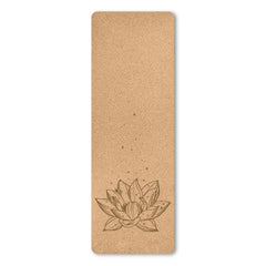 Natural Cork Yoga Mat with Mandala - 183cm