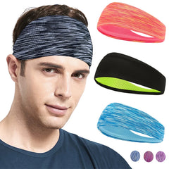 Elastic Sports Headbands - 3PCS